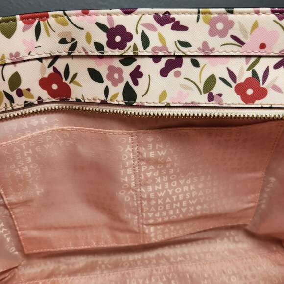 Authentic – Kate Spade Laurel Way Boho Floral Tote with COA - PRICE IS FIRM - Picture 9 of 13